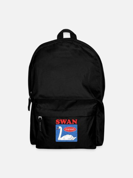 Schwan Schwanenliebhaber Schwäne Geschenk - Rucksack - Schwarz