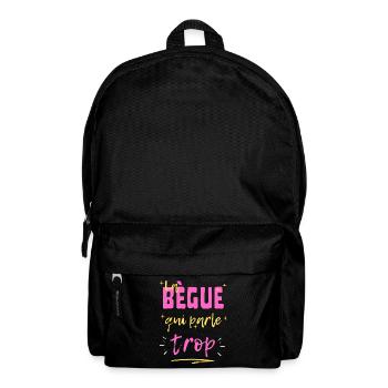 La bègue qui parle trop - Sac à dos - noir - Devant