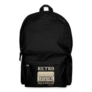 Retro 2012 Geburtstagsgeschenk 2012 Jahrgang 2012 - Rucksack - Schwarz - Vorne
