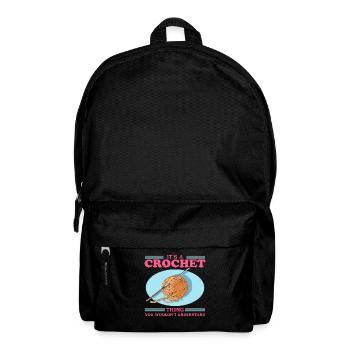 Crochet Crochet Crochet Crochet Fil Cadeau - Sac à dos - noir - Devant