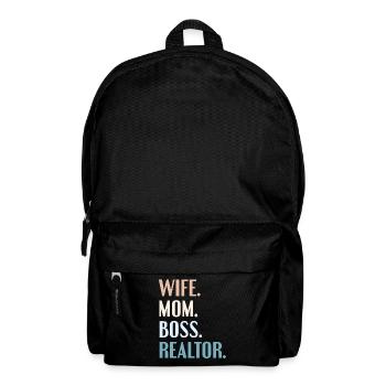Real Estate Agent Real Estate Agent Gift - Backpack - black - Front