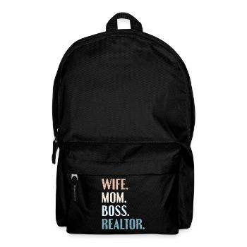 Immobilienmakler - Rucksack - Schwarz - Vorne