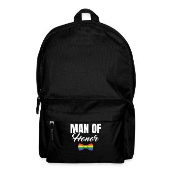 Bachelor Bachelorette Party Gift - Backpack - black - Front