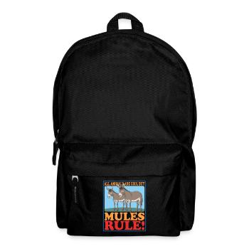 Maultier Maulesel Muli Maultiere Mulis Geschenk - Rucksack - Schwarz - Vorne