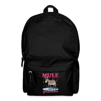 Maultier Oma Maulesel Muli Maultiere Geschenk - Rucksack - Schwarz - Vorne