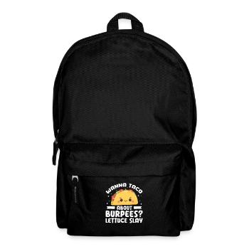 Burpees Fitness Burpee Krafttraining Geschenk - Rucksack - Schwarz - Vorne