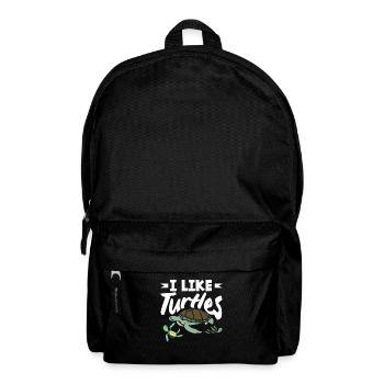 Tortue Tortue Mer Cadeau - Sac à dos - noir - Devant