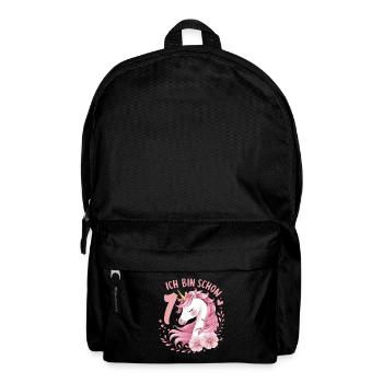 1. Geburtstag Mädchen 1 Jahr Pferd Pferde Einhorn - Rucksack - Schwarz - Vorne