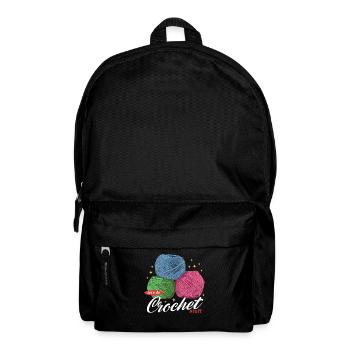 Crochet Crocheter Crocheter Gift - Backpack - black - Front