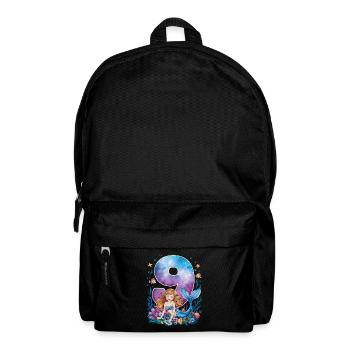 9th Birthday Girl 9 Years Mermaid Party - Backpack - black - Front