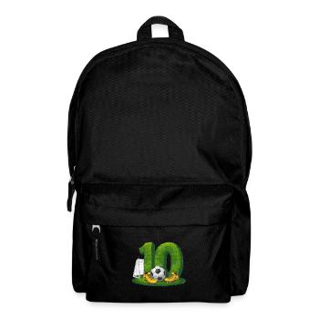 10e anniversaire 10 ans de football Joueur de football - Sac à dos - noir - Devant