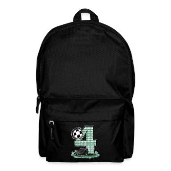 4ème anniversaire 4 ans de football Joueur de football - Sac à dos - noir - Devant