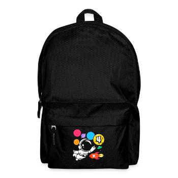 4e anniversaire garçons 4 ans anniversaire astronaute - Sac à dos - noir - Devant