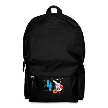 4ème anniversaire garçons 4 ans astronaute anniversaire - Sac à dos - noir - Devant