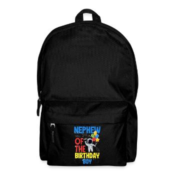 Children's Birthday Astronaut Family Members - Backpack - black - Front