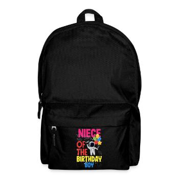 Children's Birthday Astronaut Family Members - Backpack - black - Front