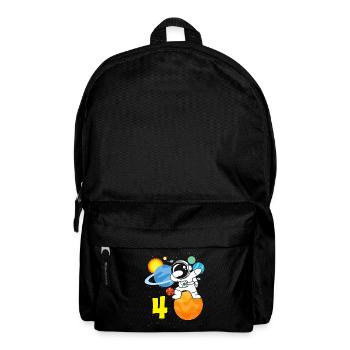 4ème anniversaire garçons 4 ans astronaute anniversaire - Sac à dos - noir - Devant