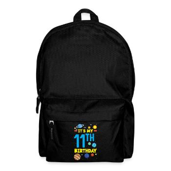 11th Birthday Boys Astronaut Birthday - Backpack - black - Front