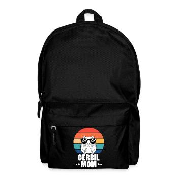 Gerbil Saying Gerbil Mom Funny Gerbil Gift - Backpack - black - Front