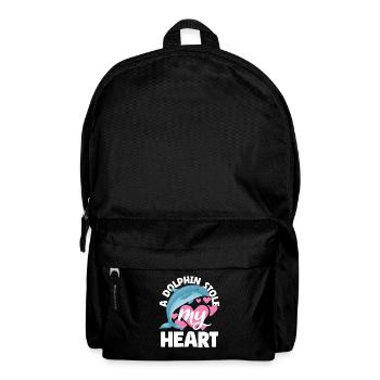 Ein Delfin Hat Mein Herz Gestohlen - Rucksack - Schwarz - Vorne