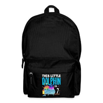 Dieser Kleine Delphin Ist 1 1. Geburtstag - Rucksack - Schwarz - Vorne