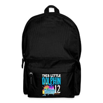 Ce petit dauphin a 12 12 ans - Sac à dos - noir - Devant