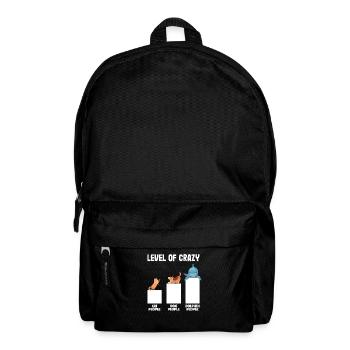 Niveau de liste d’animaux fous Amoureux des animaux - Sac à dos - noir - Devant