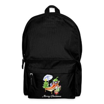 A Chili Merry Christmas under Sunshade and Tree - Backpack - black - Front