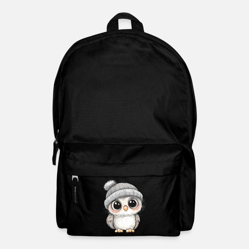 Eule Süß Niedlich Baby Kinder Tier Cartoon - Rucksack - Schwarz