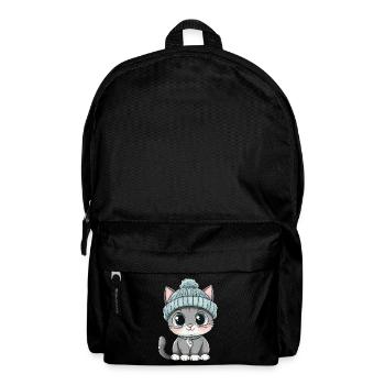 Cat Cute Cute Baby Kids Animal Cartoon - Backpack - black - Front
