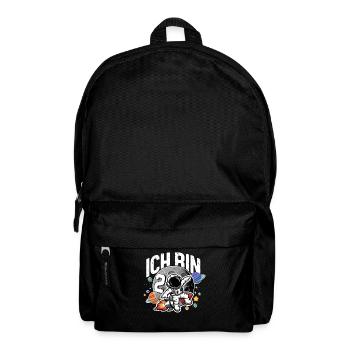 2. Geburtstag Jungen 2 Jahre Astronaut Geburtstag - Rucksack - Schwarz - Vorne