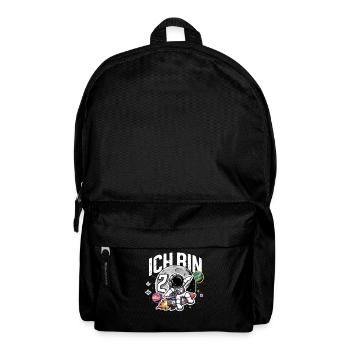 2. Geburtstag Jungen 2 Jahre Astronaut Geburtstag - Rucksack - Schwarz - Vorne