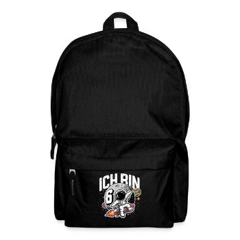 6th Birthday Boys 6 Years Astronaut Birthday - Backpack - black - Front