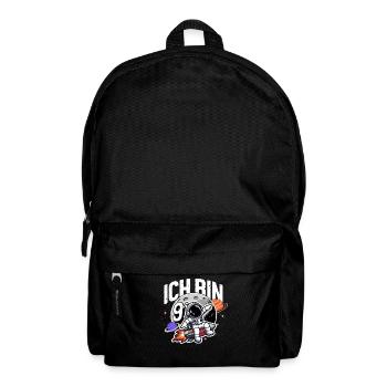 9th Birthday Boys 9 Years Astronaut Birthday - Backpack - black - Front