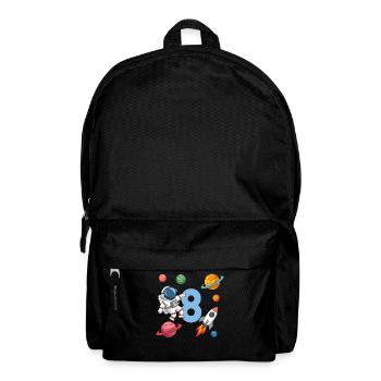 8ème anniversaire Garçons 8 ans Astronaute Anniversaire - Sac à dos - noir - Devant
