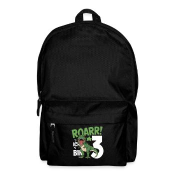 3ème anniversaire 3 ans Dino Dinosaur Fan - Sac à dos - noir - Devant
