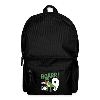9th Birthday 9 Years Dino Dinosaur Fan - Backpack - black - Front