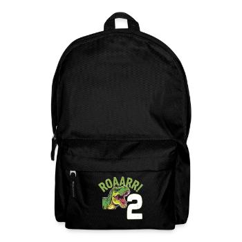 2. Geburtstag 2 Jahre Dino Dinosaurier Fan - Rucksack - Schwarz - Vorne