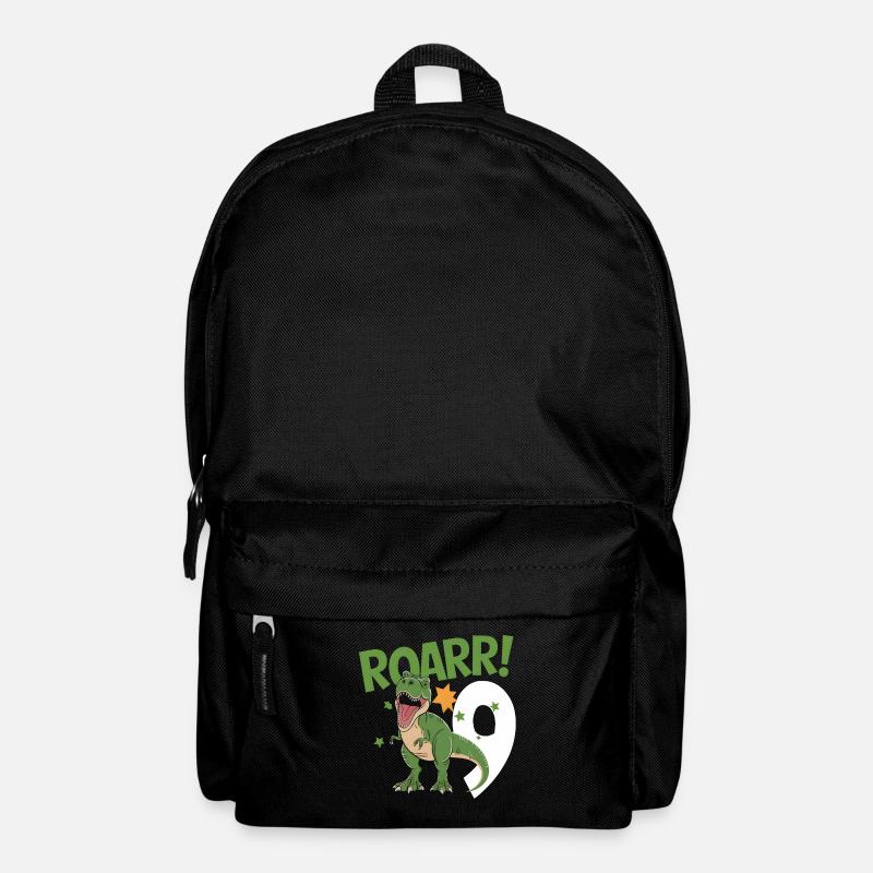 9e anniversaire 9 ans Dino Dinosaur Fan - Sac à dos - noir