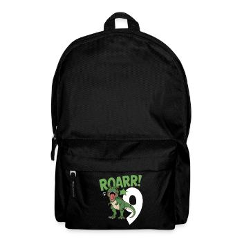 9. Geburtstag 9 Jahre Dino Dinosaurier Fan - Rucksack - Schwarz - Vorne