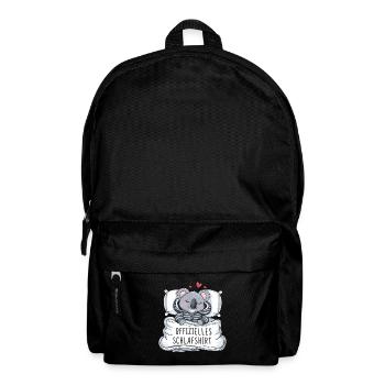 Offizielles Schlafshirt Süßer Koala - Rucksack - Schwarz - Vorne