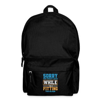Glaser Geschenk - Rucksack - Schwarz - Vorne