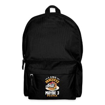 Lustiges Pfannkuchenliebhaber Geschenk - Rucksack - Schwarz - Vorne