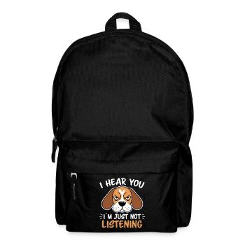 Beagle Saying Dog Beagle Funny Beagle Gift - Backpack - black - Front