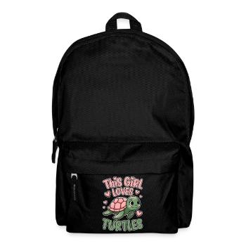 Schildkröte Spruch Lustiges Schildkröten Geschenk - Rucksack - Schwarz - Vorne