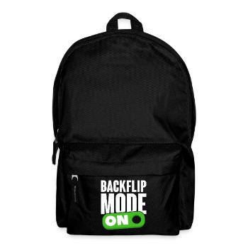 Backflip Salto Acrobatics Parkour Gymnastics Gift - Backpack - black - Front