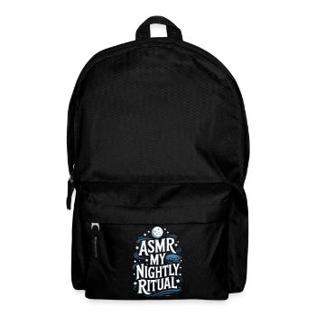 ASMR Spruch Triggers Tingles Lustige ASMR Geschenk - Rucksack - Schwarz - Vorne