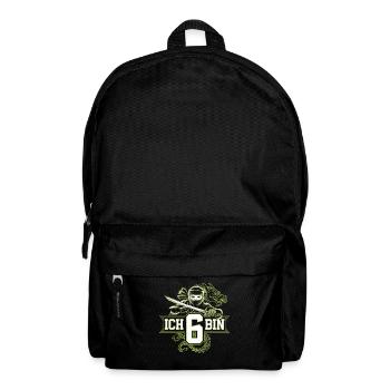 I'm 6 Ninja Birthday T-Shirt - Backpack - black - Front