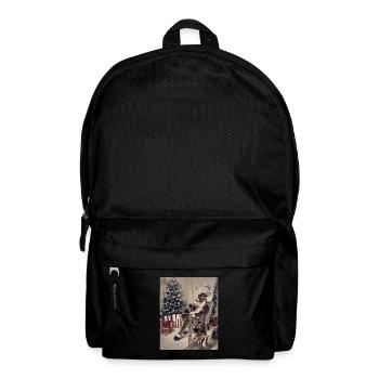Selfie Katze Weihnachtsfeier Weihnachts Outfit - Rucksack - Schwarz - Vorne