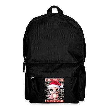 Flamingo Ugly Noël Noël Doux - Sac à dos - noir - Devant